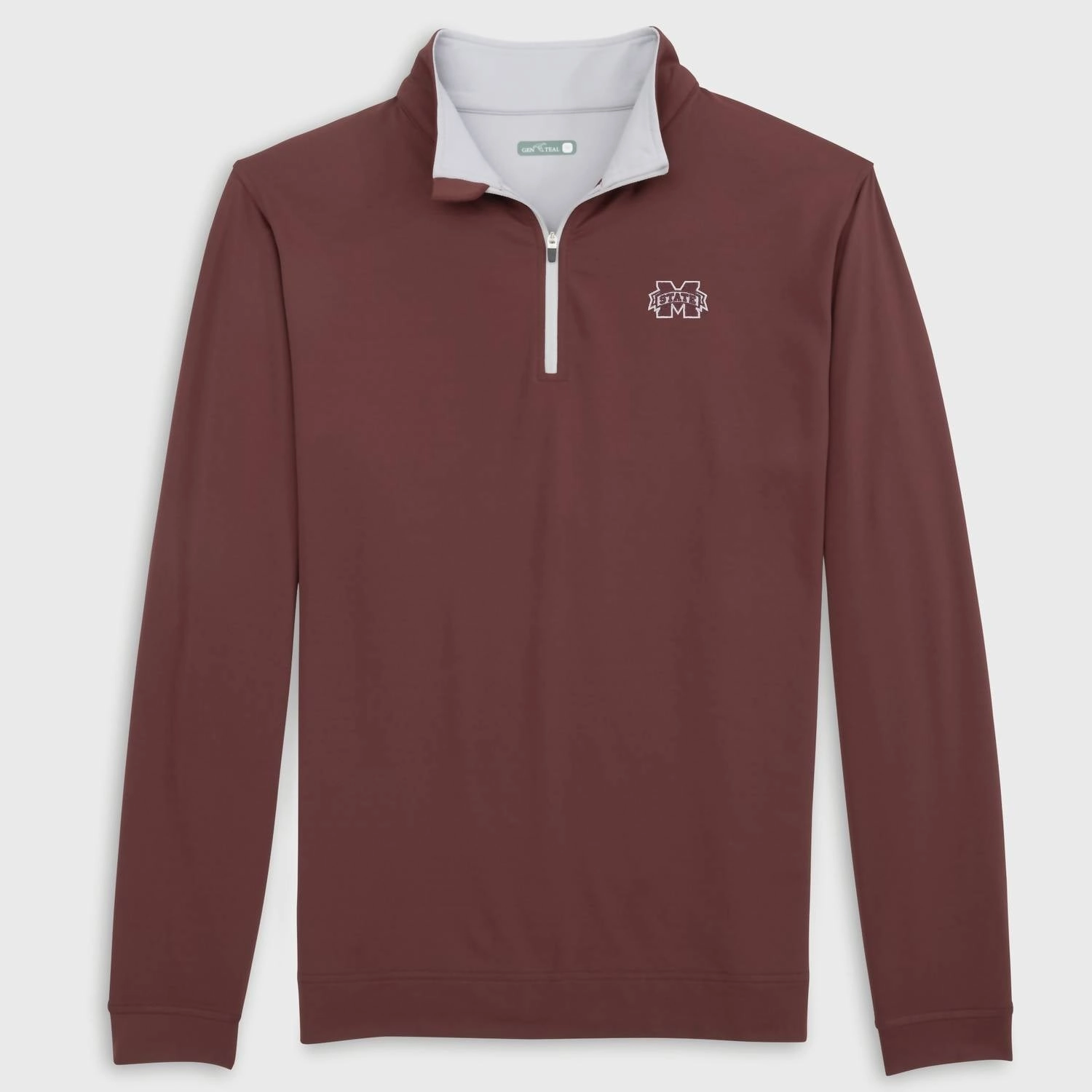 Men's Msu Venture Quarter Zip Top In Maroon knit sweaters cheap