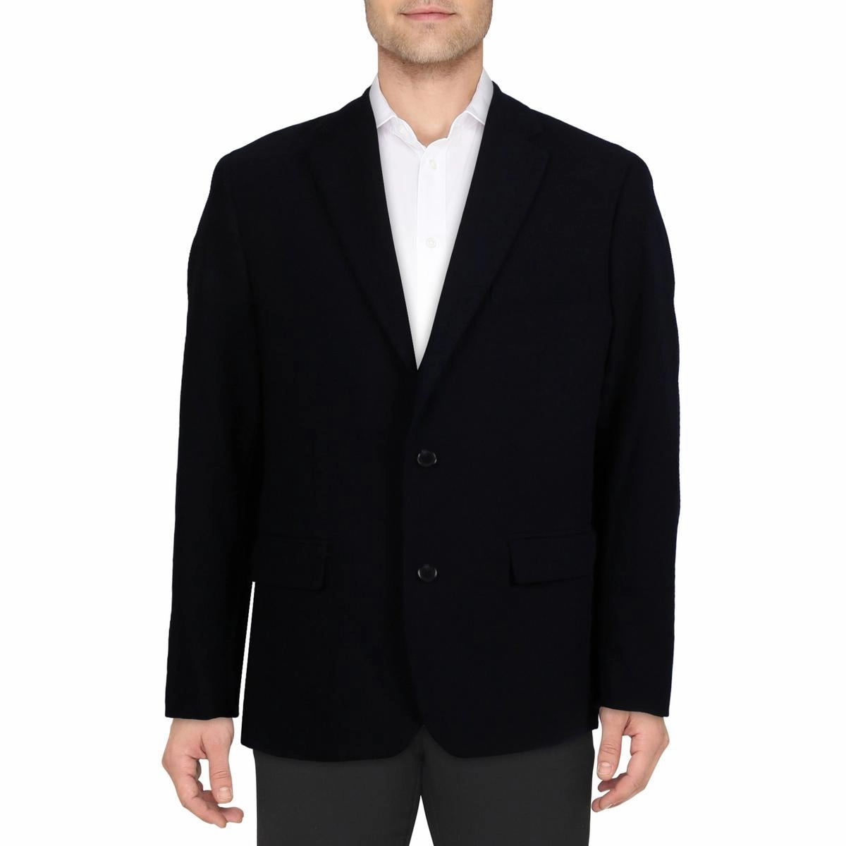 Mens Notch Collar Suit Separate Two-Button Blazer