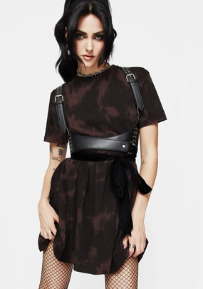 Mercury Tie Dye Cotton Mini Skater Dress Dresses Womens - women's dresses clearance