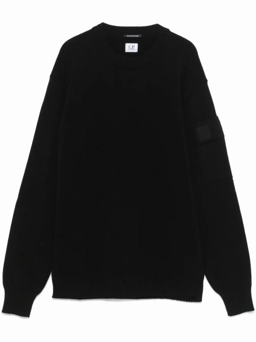 Metropolis Extra Fine Merino Wool Crewneck Sweater designer sweaters outlet