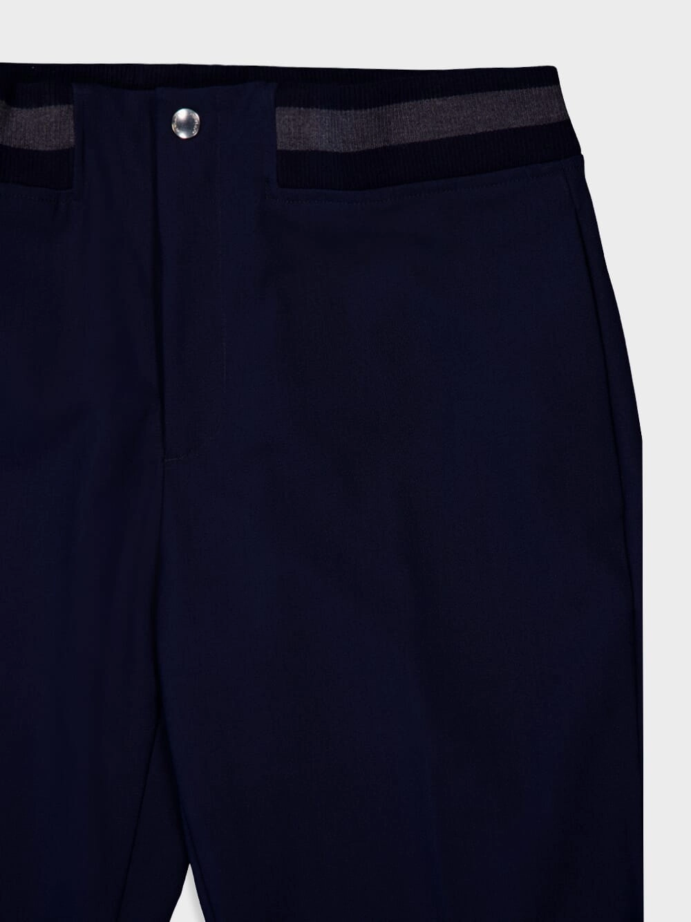 Mid-Rise Stripe-Detail Trousers