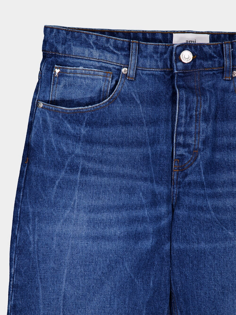 Mid-Washed Indigo Classic Fit Jeans