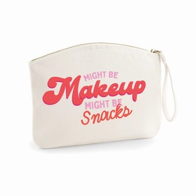 Might Be Makeup, Might Be Snacks Accessory Pouch Holiday Collection - holiday outfits clearance