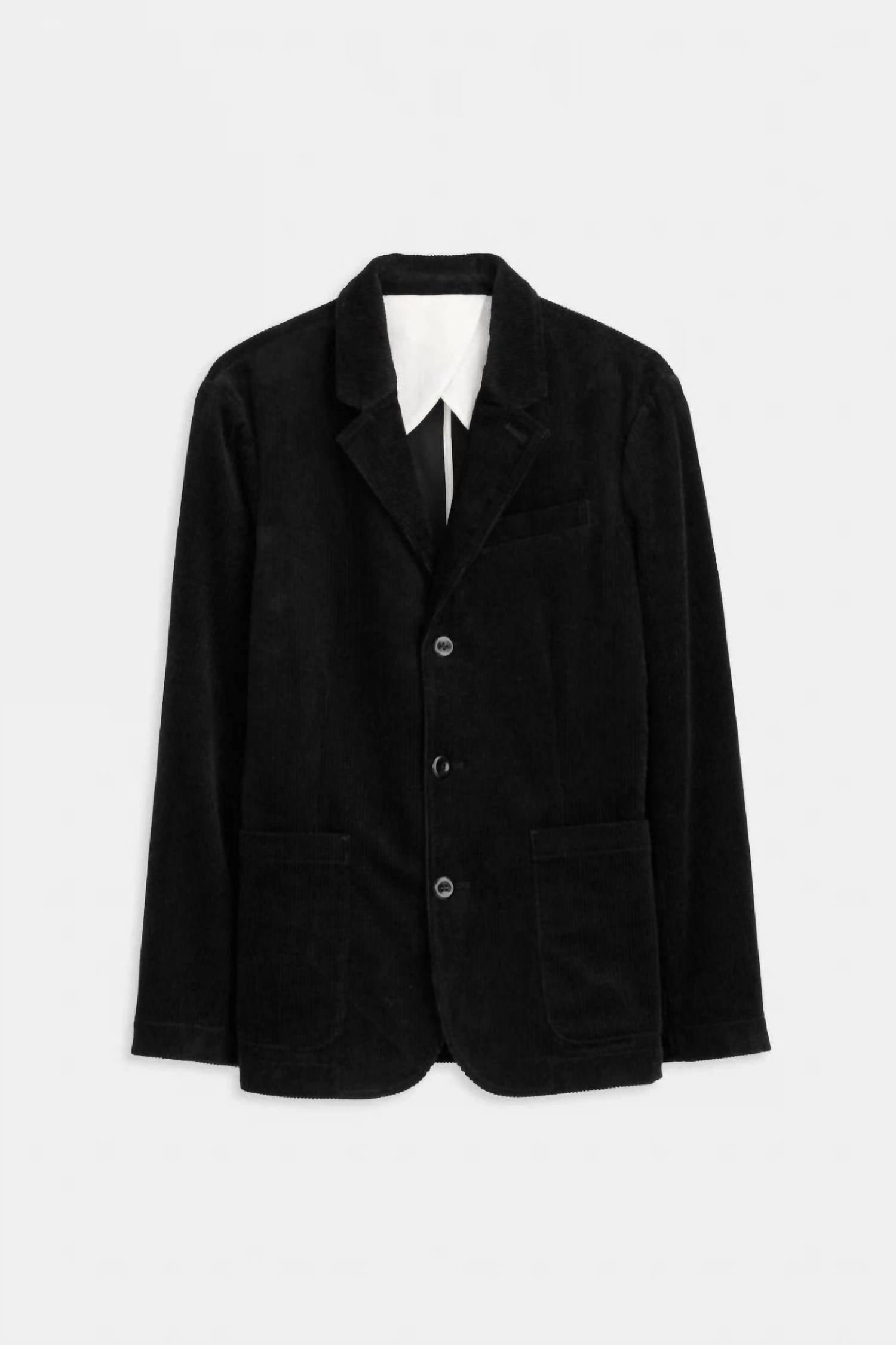 Mill Blazer In Corduroy In Black