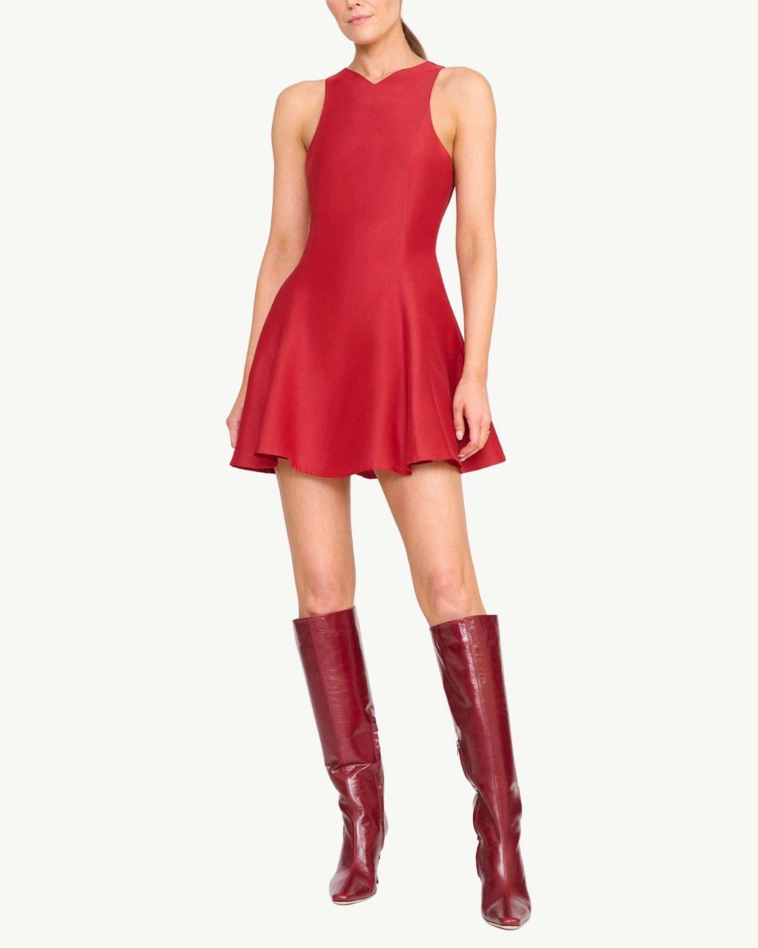 Mini Heike Dress In Rouge
