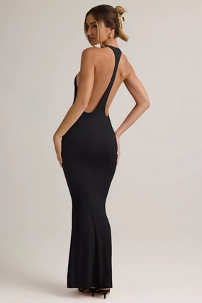 Modal Racerback Maxi Dress in Black Dresses - dresses on sale