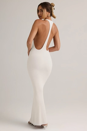 Modal Racerback Maxi Dress in White Dresses outlet online
