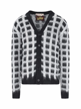 Mohair Cardigan ?C Black designer sweaters outlet