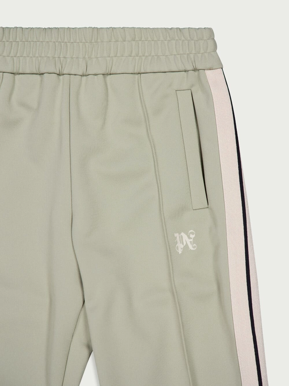 Monogram-Embroidered Striped Track Pants