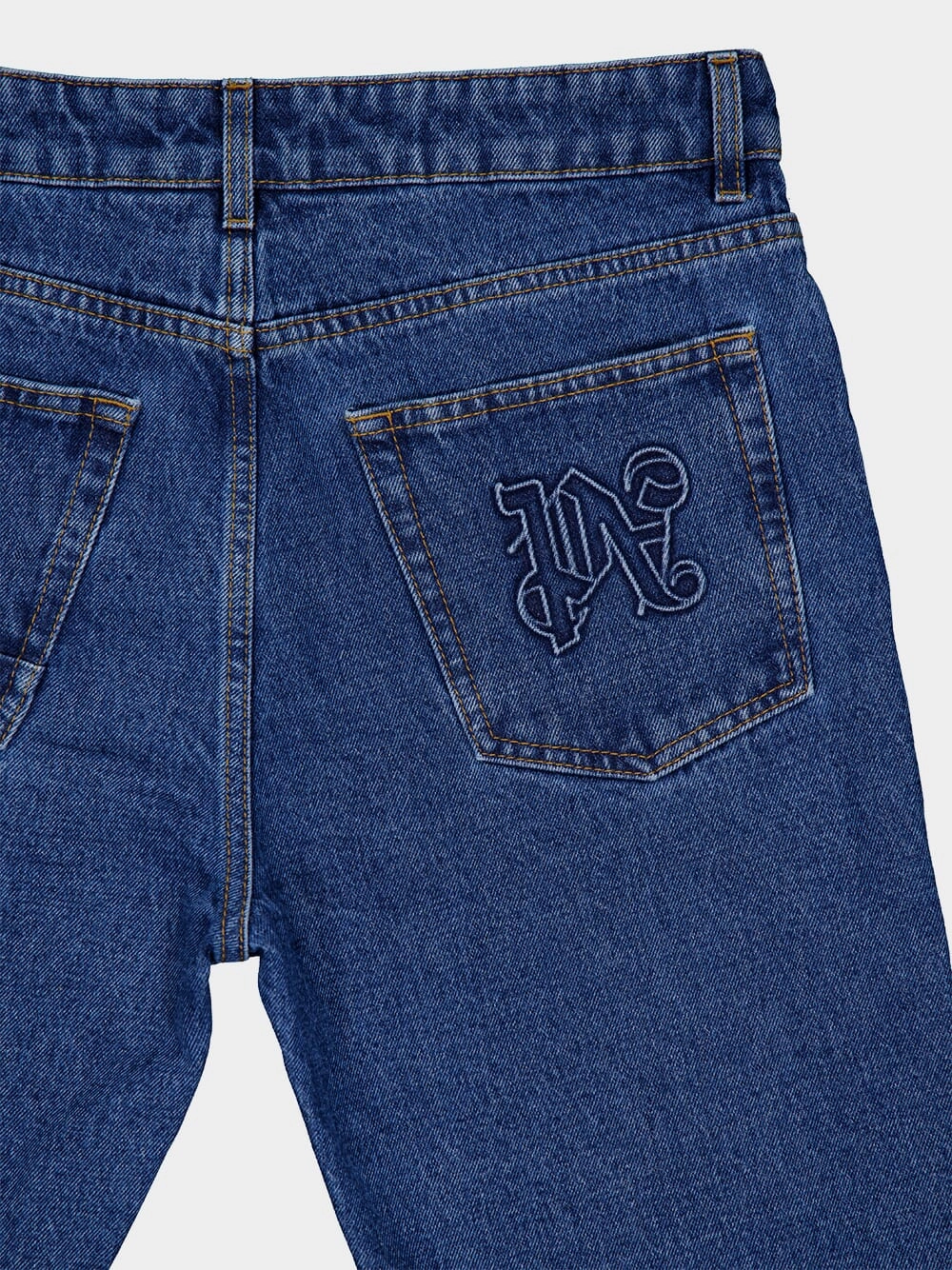 Monogram Straight-Leg Jeans