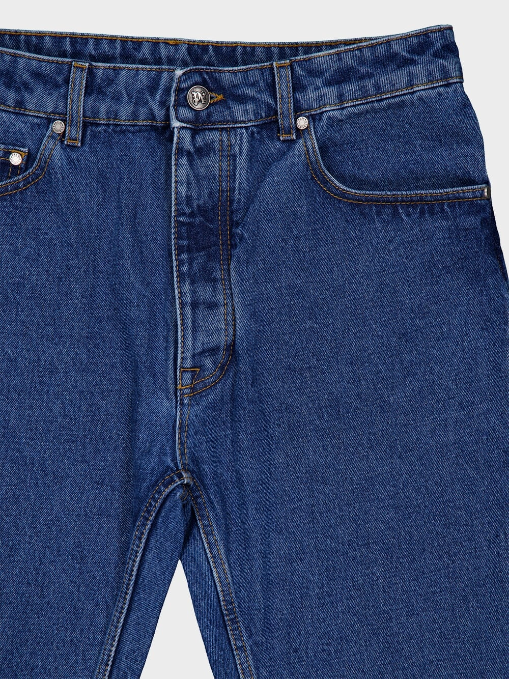 Monogram Straight-Leg Jeans