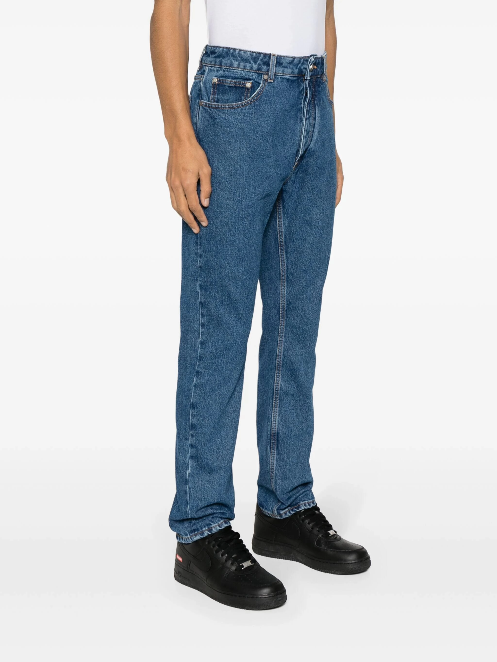 Monogram Straight-Leg Jeans