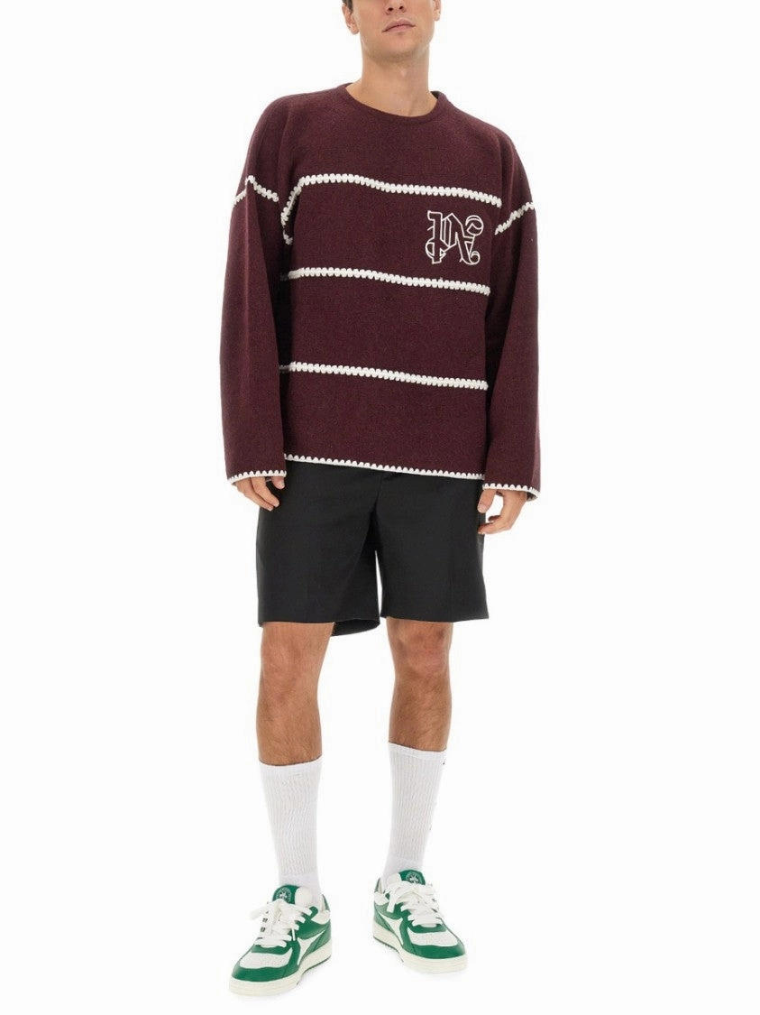 Monogram Striped Sweater