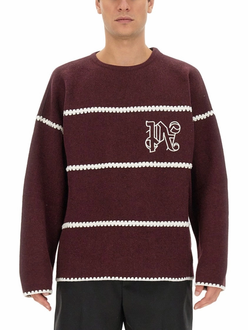 Monogram Striped Sweater designer sweaters outlet