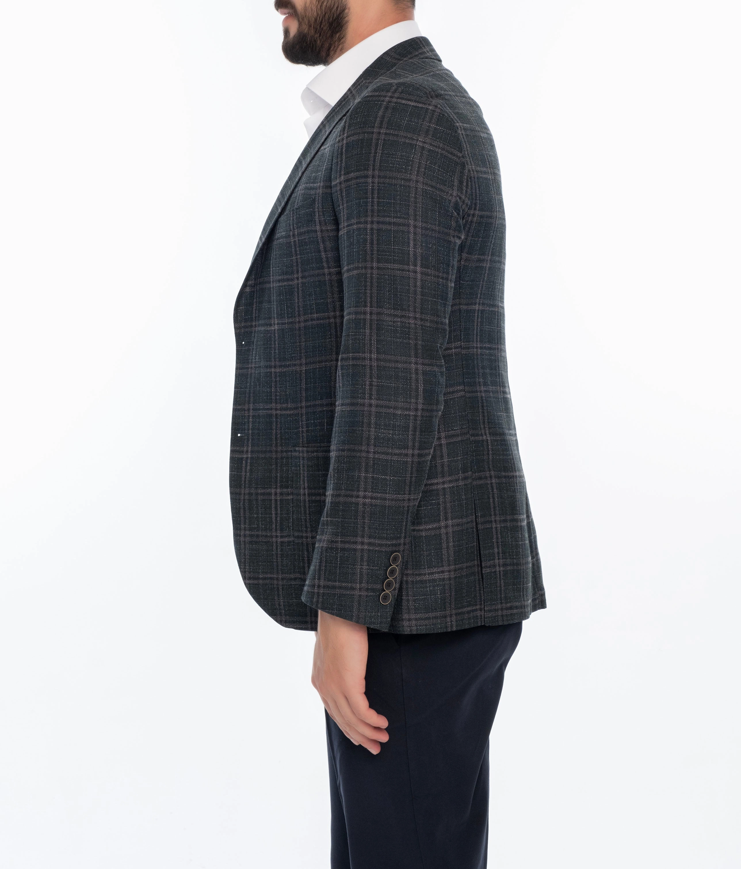 MONROE REGULAR FIT PLAID SPORT COAT