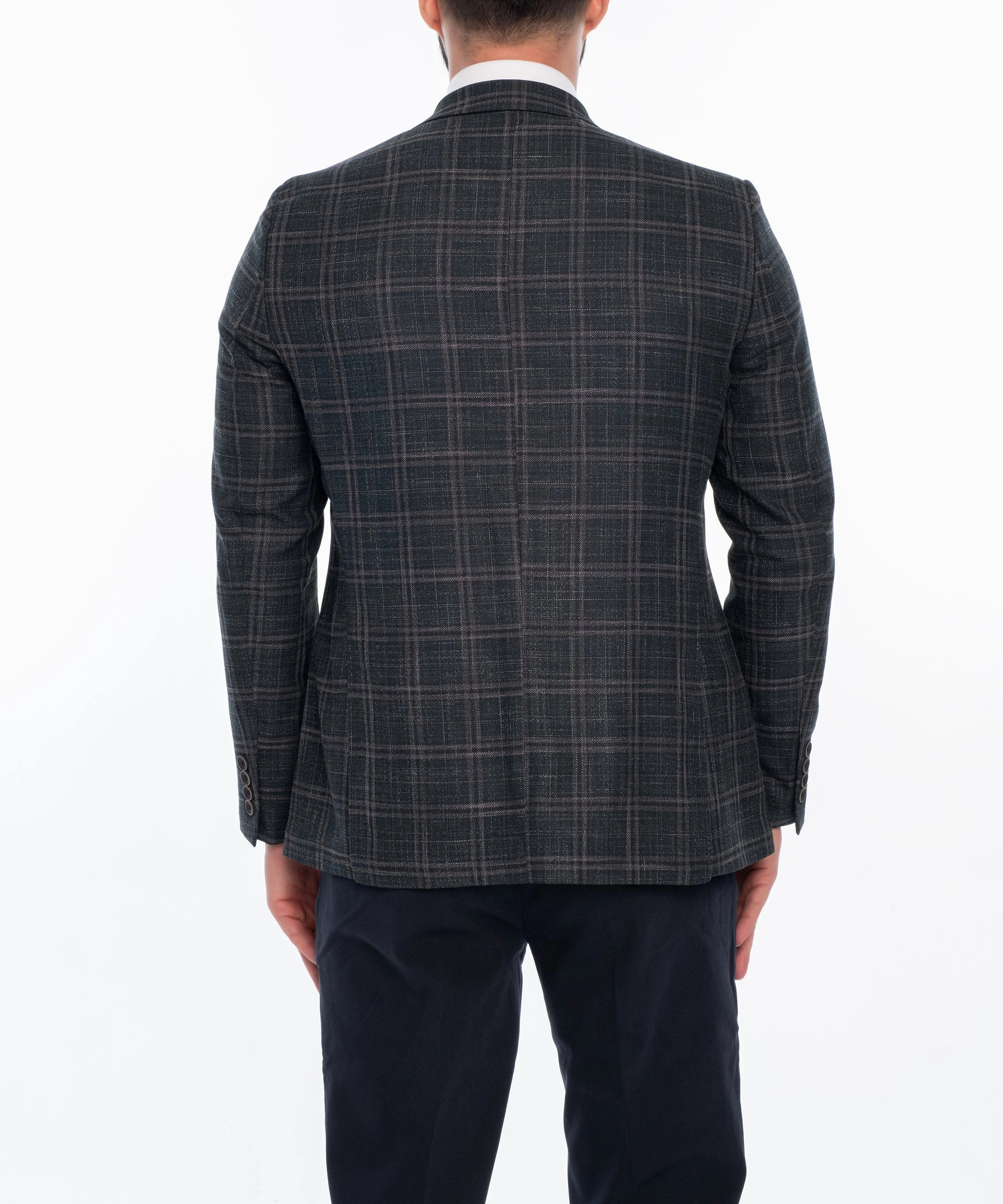 MONROE REGULAR FIT PLAID SPORT COAT
