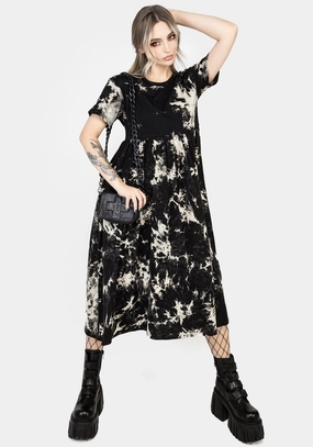 Moodswing Tie Dye Midi Dress Dresses Womens - women's dresses clearance