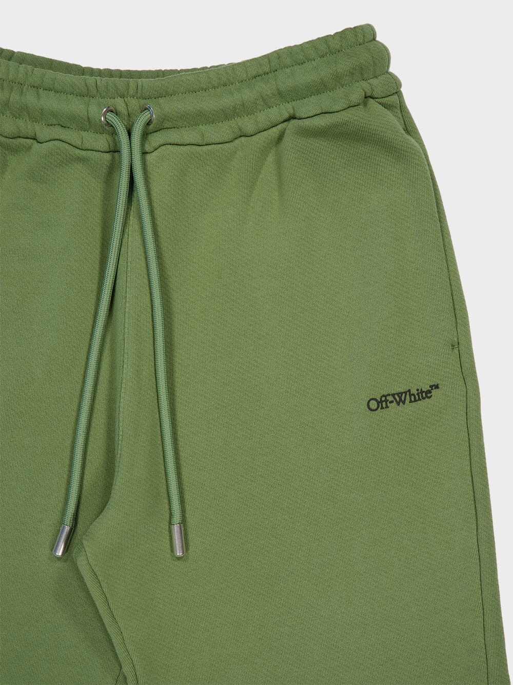 Moss Green Arrow Motif Sweatpants