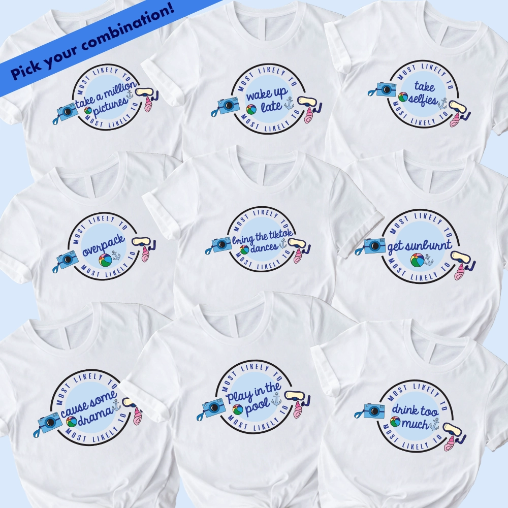 Most Likely to Matching Family Holiday White T-Shirts Holiday Collection - holiday outfits clearance