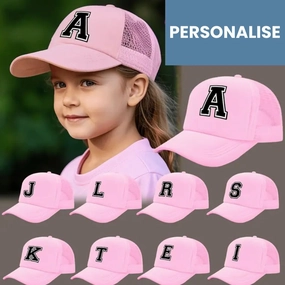MRK-ID Personalised Initial Trucker Cap Holiday Collection - holiday outfits clearance