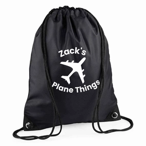 My Plane Things Personalised Kids Gymsack Holiday Collection - vacation wear sale