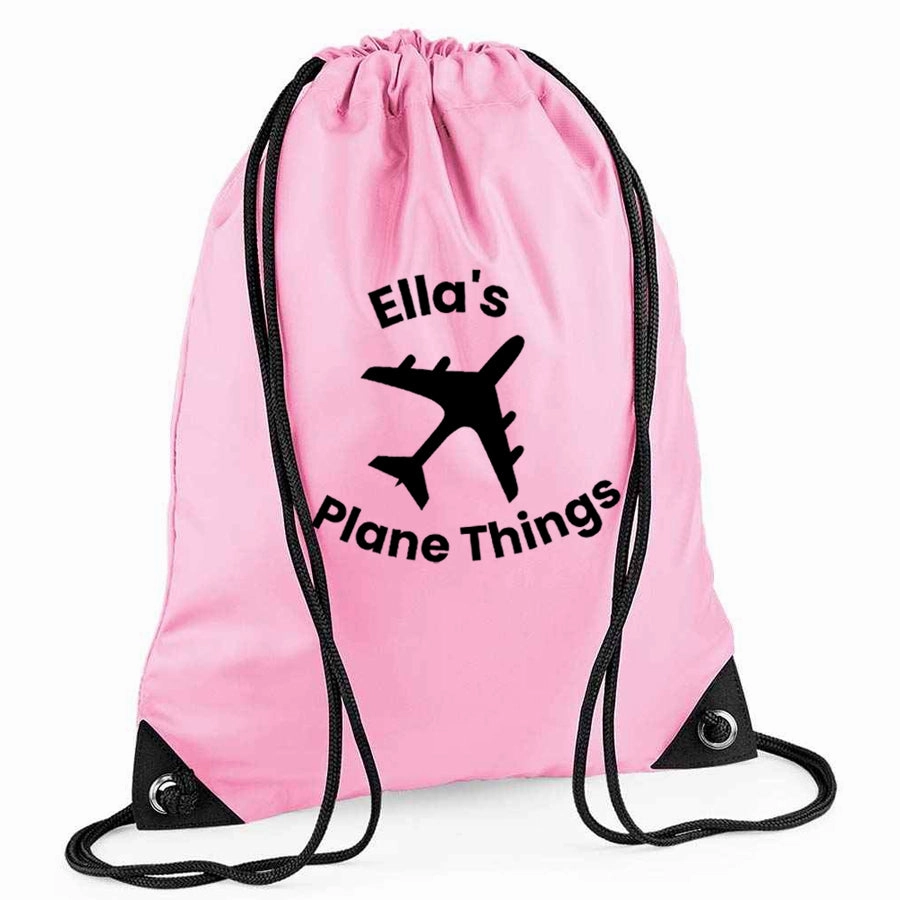 My Plane Things Personalised Kids Gymsack