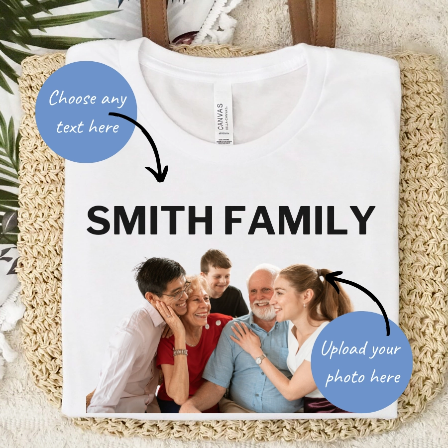 MyCustom Photo & Text T-Shirt