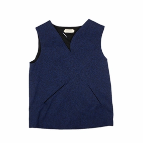 NAMCHEKO Black & Blue Tasebar Sweater Vest turtleneck sweaters sale