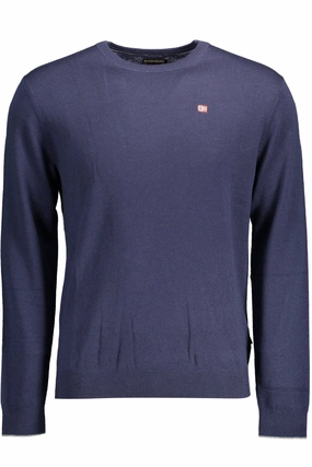Napapijri Elegant Woolen  Sweater with Men's Embroidery knit sweaters cheap