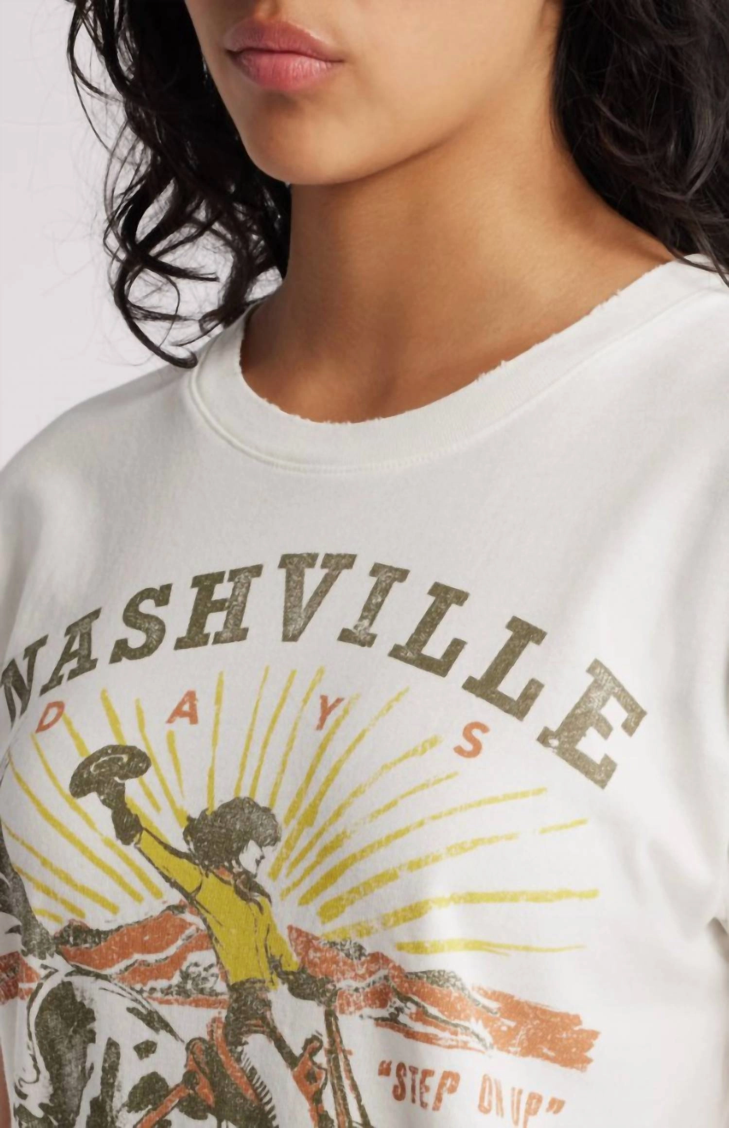 Nashville Days Tour Tee In Vintage White