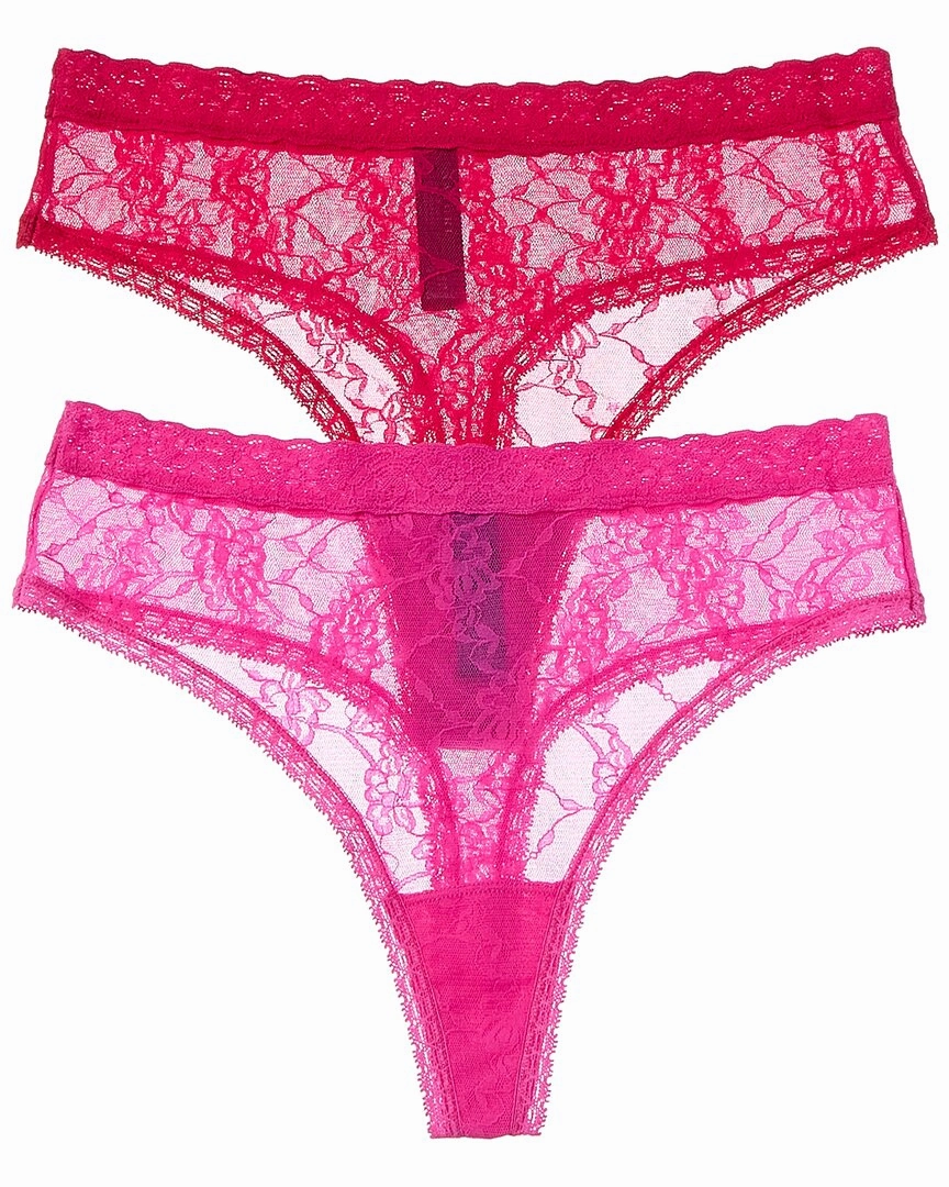 Natori 2pk Bliss Allure Lace Thong