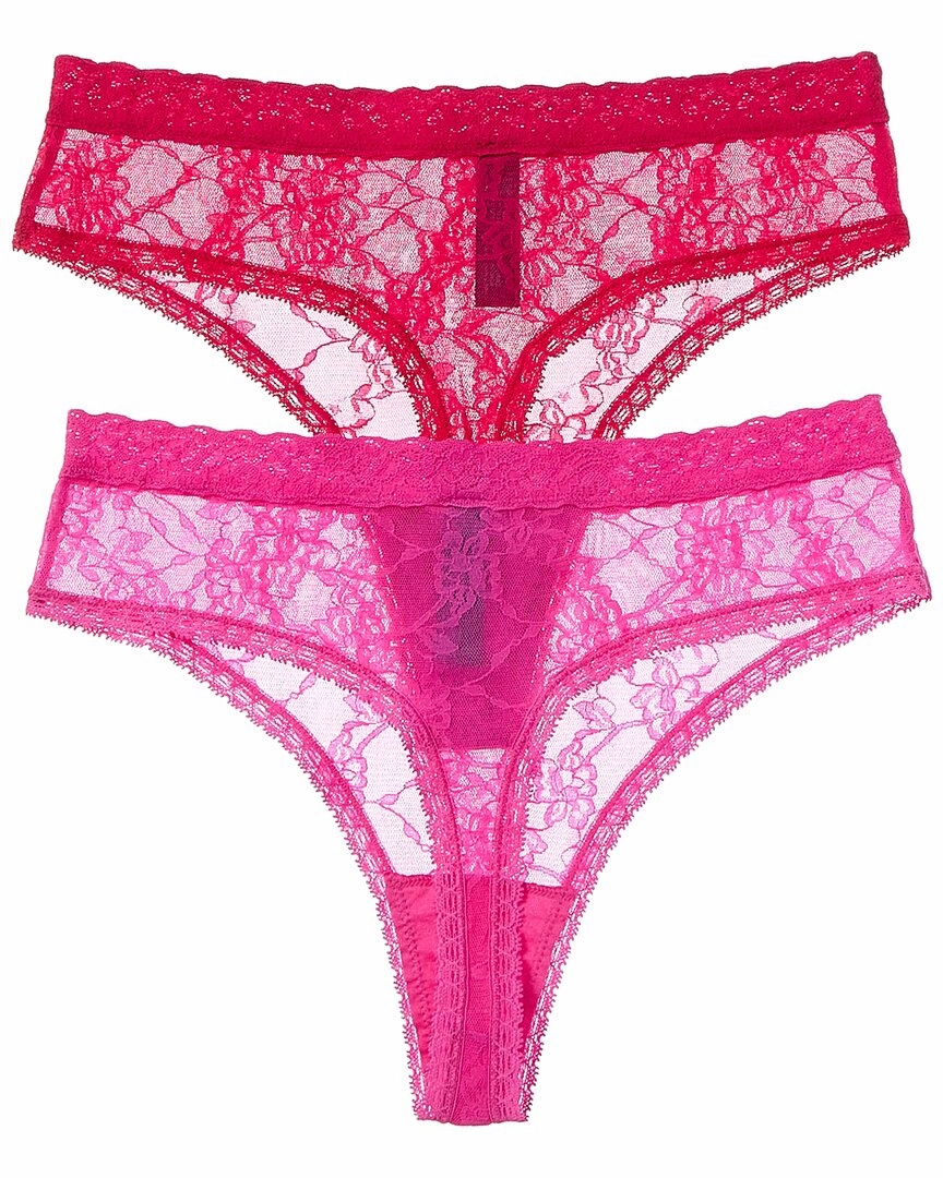 Natori 2pk Bliss Allure Lace Thong