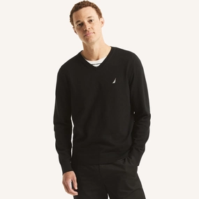 Nautica Mens Navtech V-Neck Deck Sweater designer sweaters outlet
