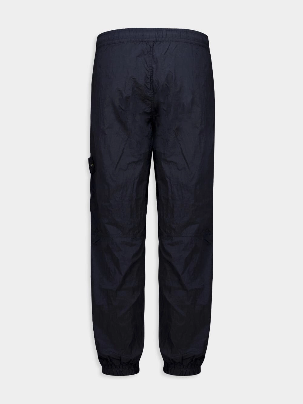 Navy Blue Cargo Jogger Pants in Nylon