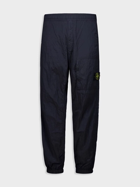 Navy Blue Cargo Jogger Pants in Nylon Bottoms Mens - cheap mens shorts online