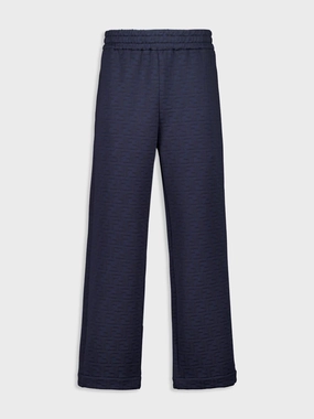 Navy Blue Casual Fit FF Allover Cotton Trousers Bottoms Mens - cheap mens shorts online