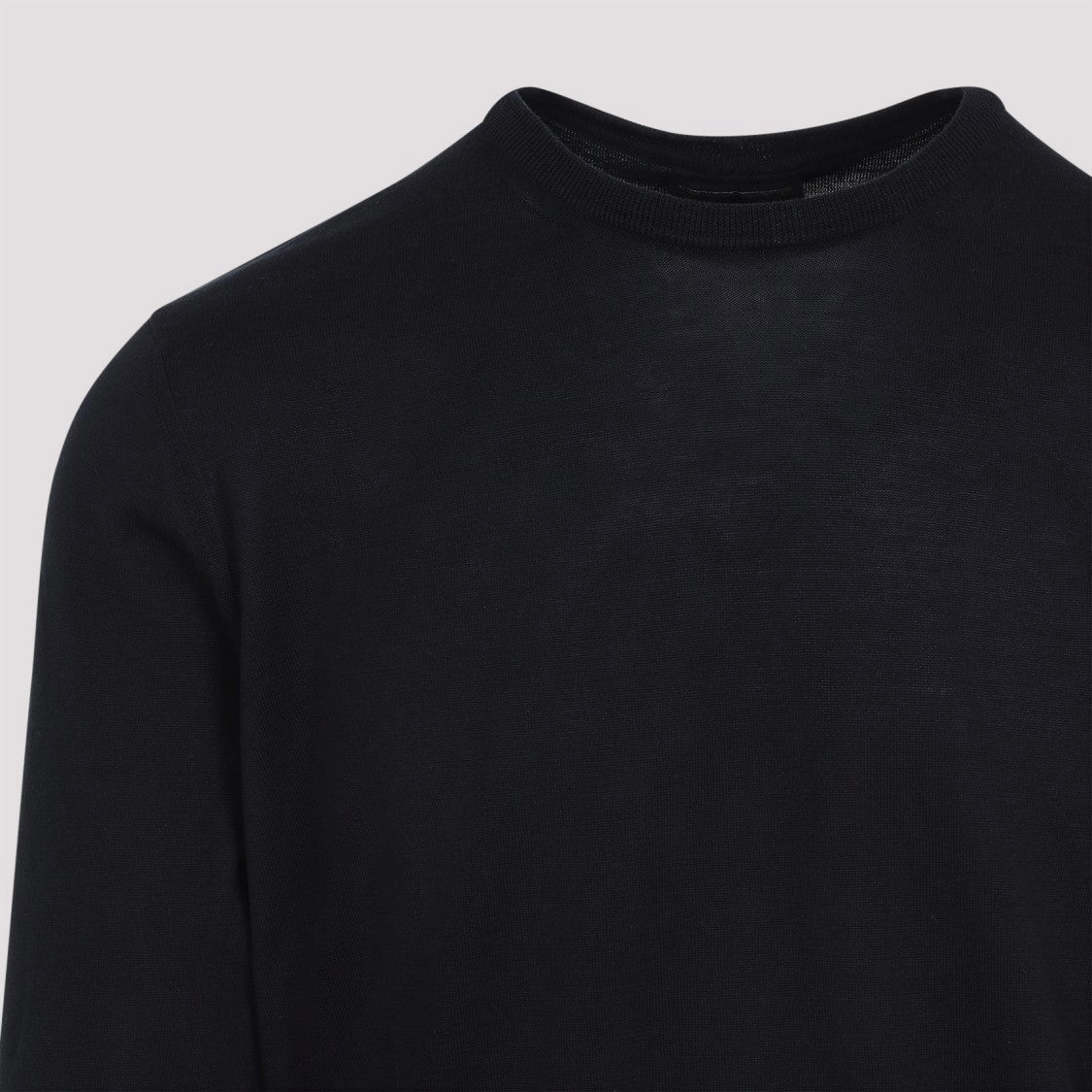 Navy-Blue Silk Sweater