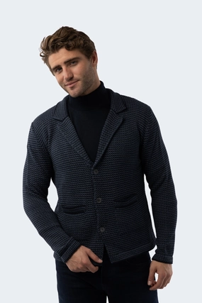 Navy Cardigan chunky knit discount