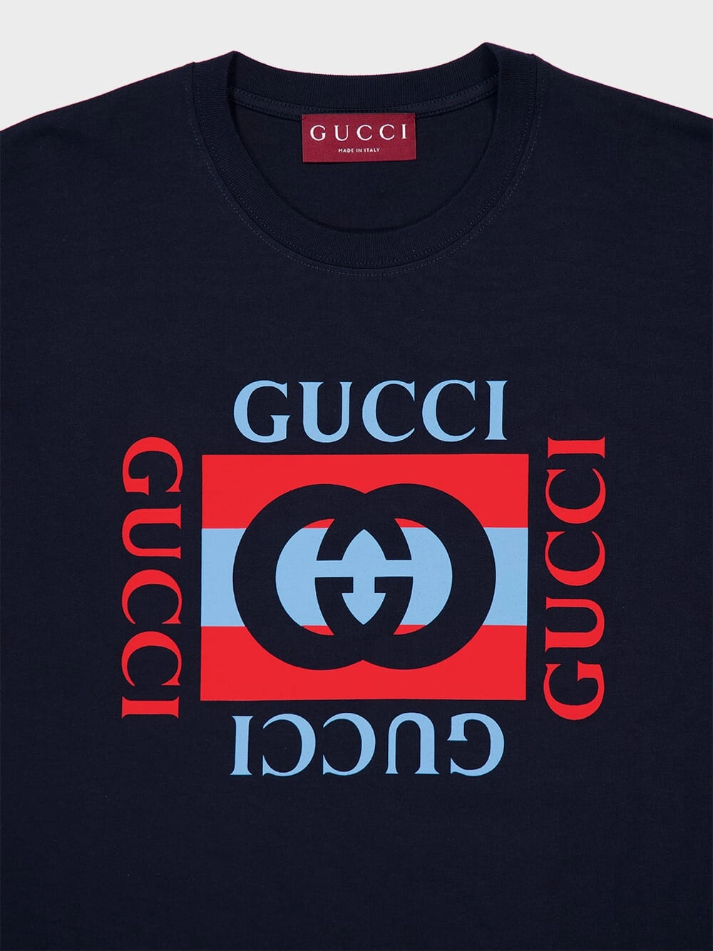 Navy Interlocking G Logo T-Shirt