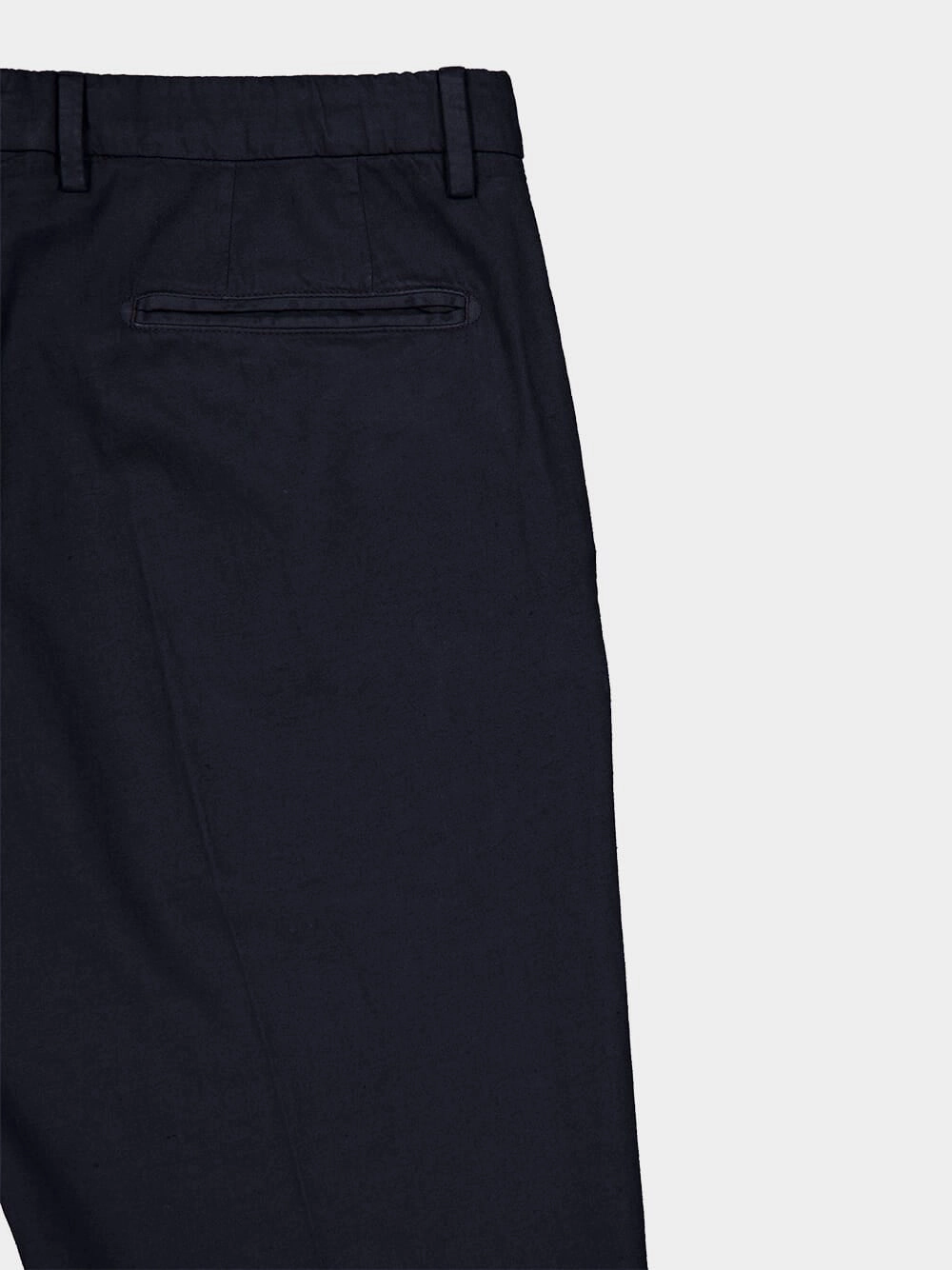 Navy Pressed-Crease Trousers
