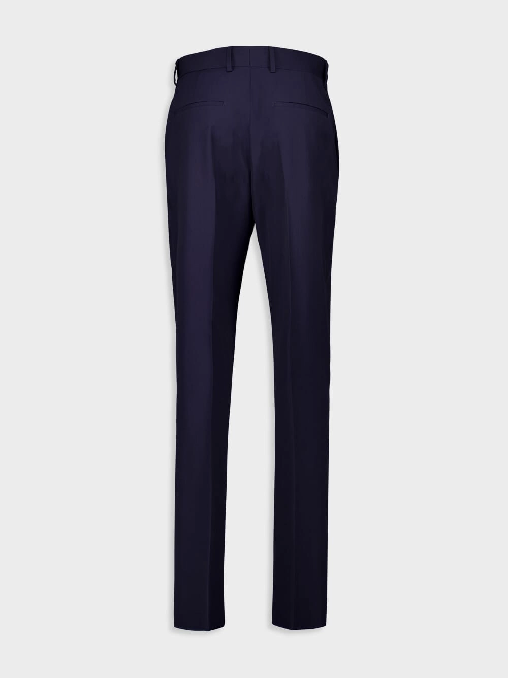 Navy Straight-Fit Trousers