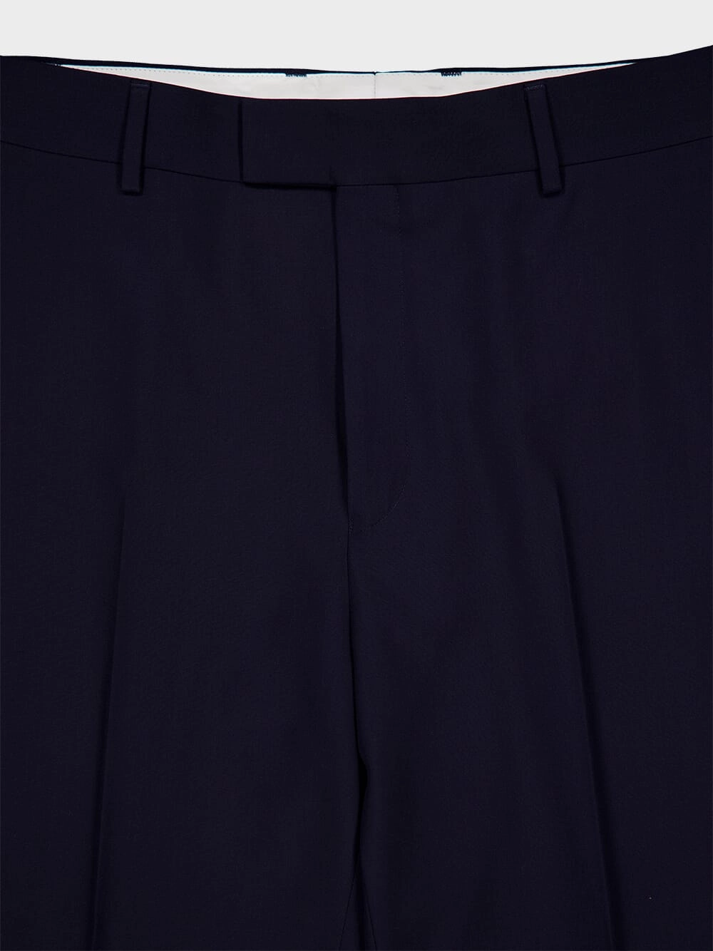 Navy Straight-Fit Trousers