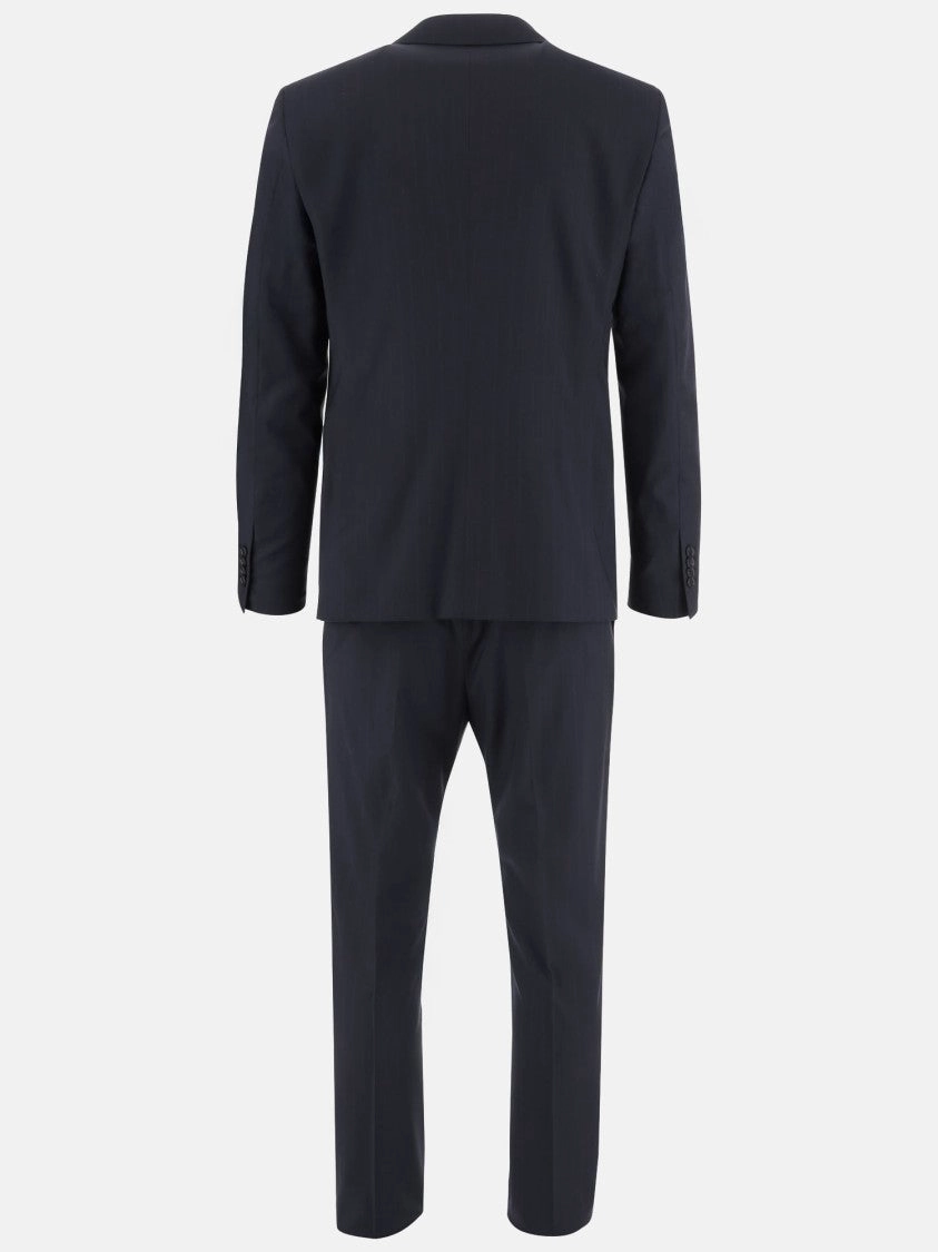 Navy Stretch Wool Suit