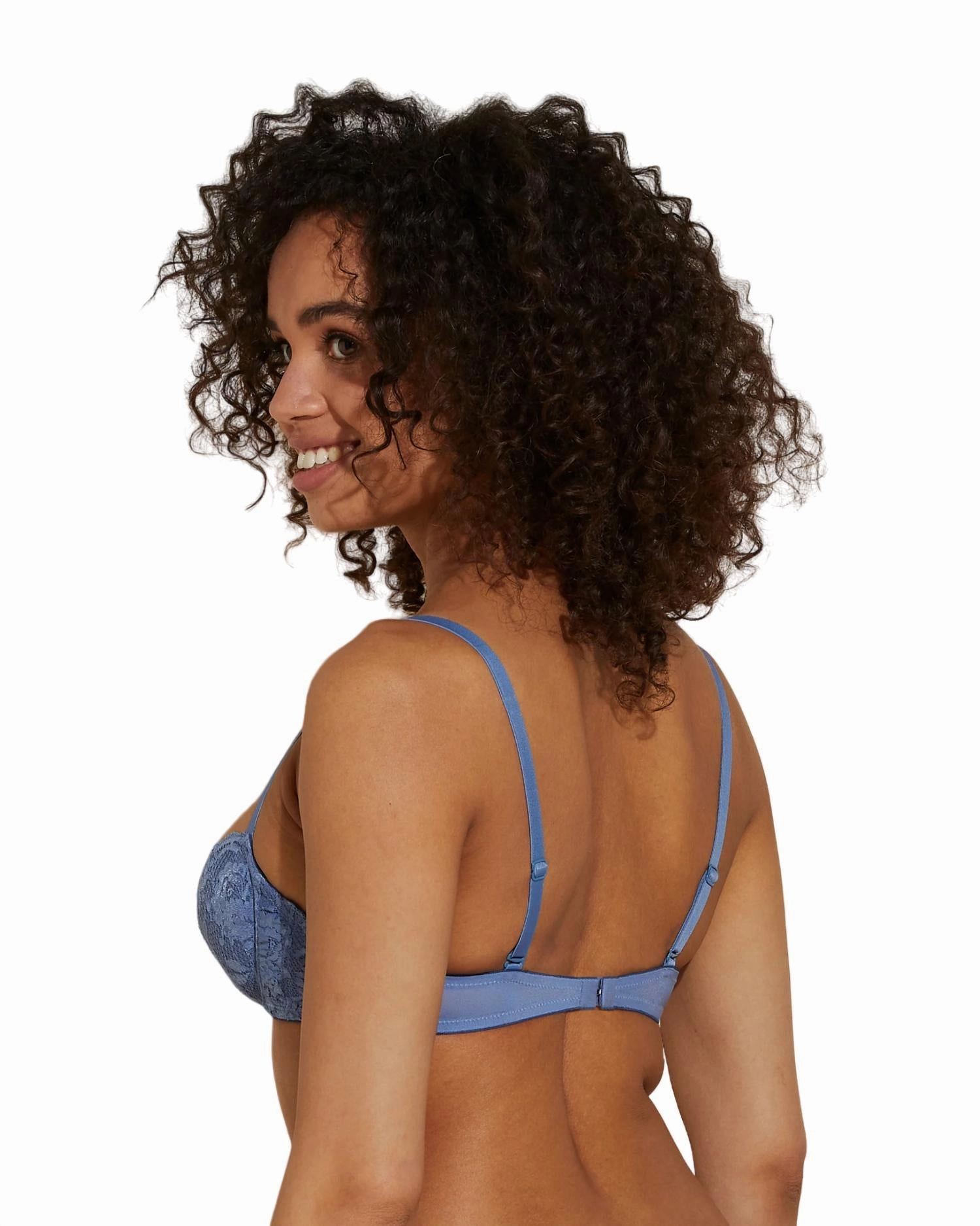 Never Say Never Pushie Push-Up Bra In Luzerne Blue