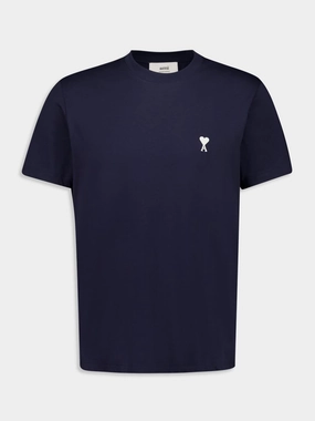 Night Blue Cotton T-Shirt Tops Mens - flannel shirts