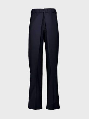 Night Blue Wool-Mohair Chinos Bottoms Mens - cheap mens shorts online