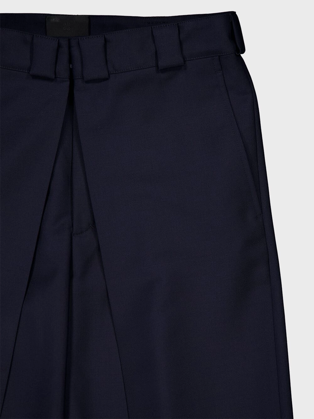 Night Blue Wool-Mohair Chinos