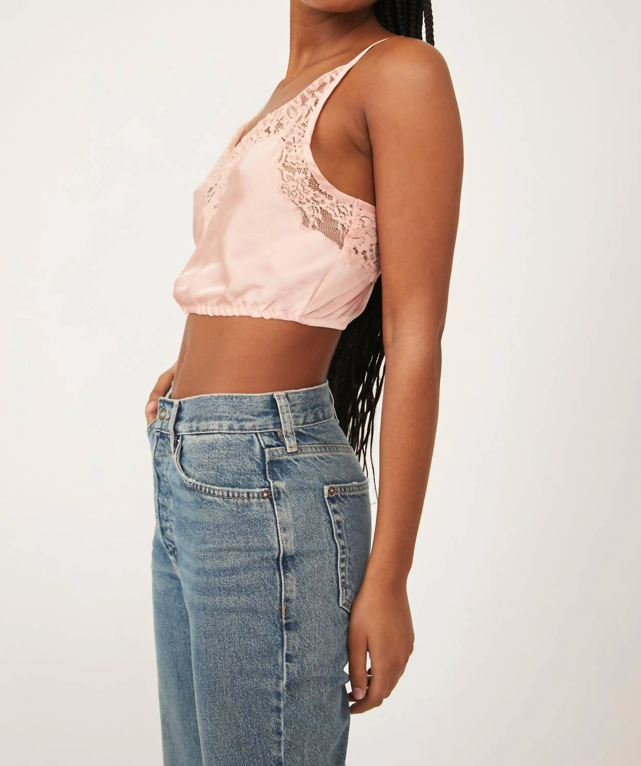 Night Out Blouson Brami In Roseblush
