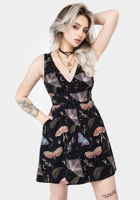 Nightmoth Corset Mini Dress Dresses Womens - women's dresses clearance
