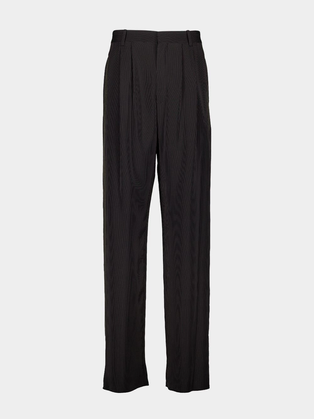 Noir et Craie Striped Baggy Canvas Pants Bottoms Mens - cheap mens shorts online